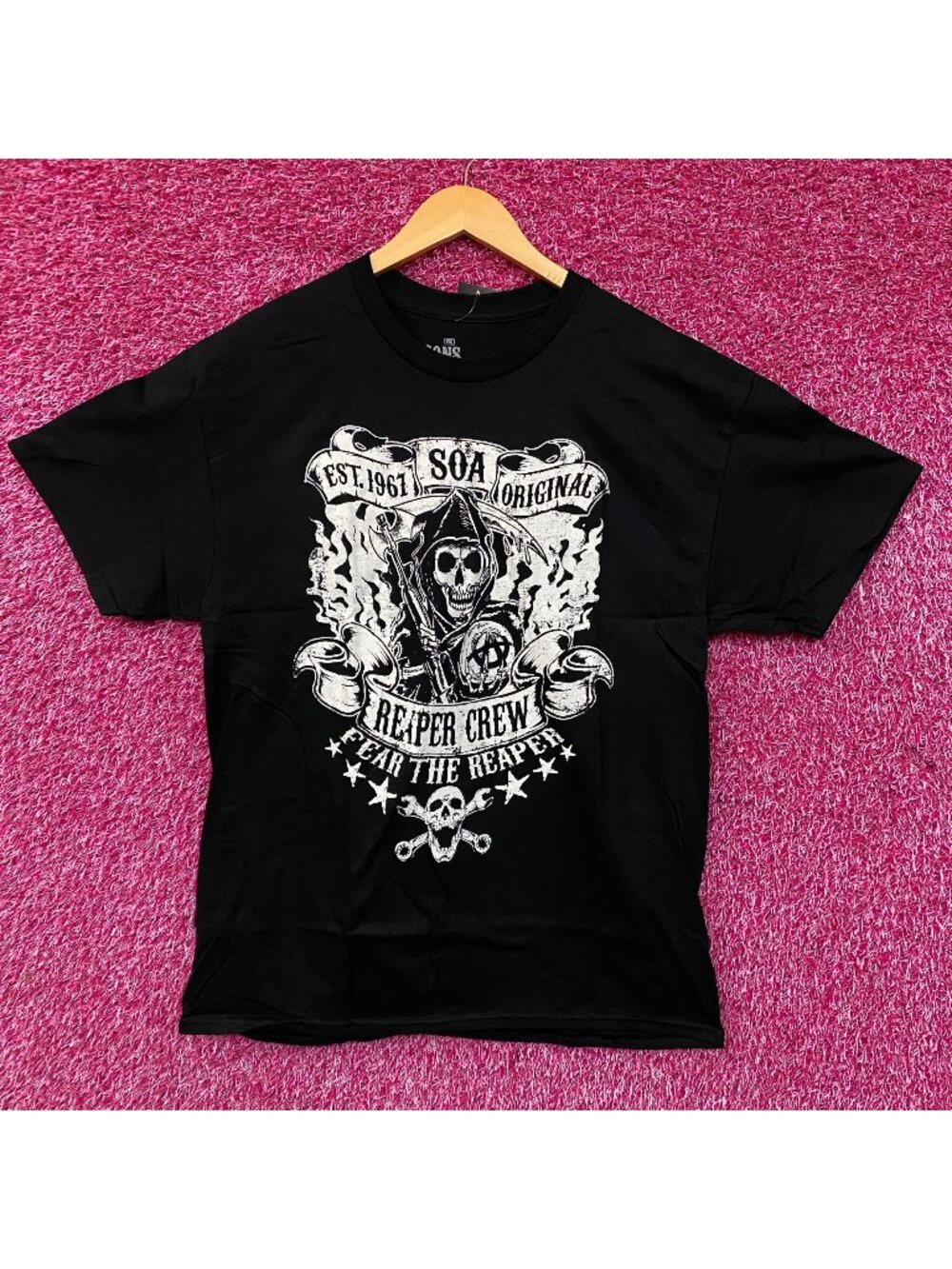 Sons of Anarchy Fear the Reaper Graphic T-Shirt Large